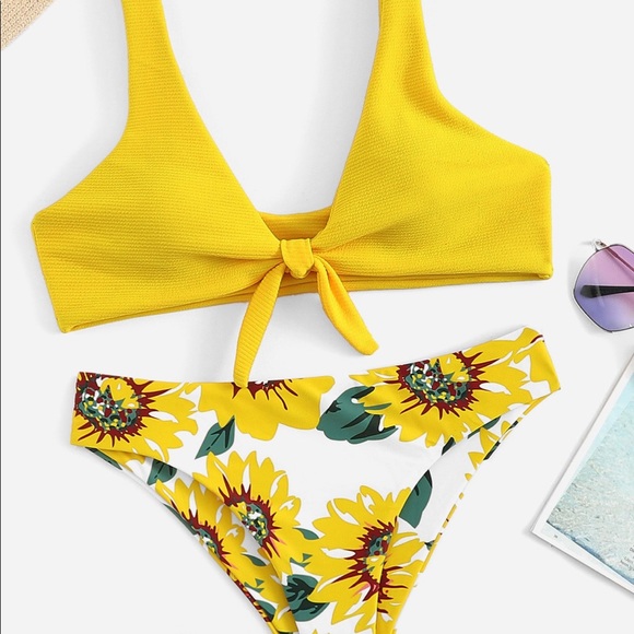 SHEIN Other - 🌼 NEW SUNFLOWER BIKINI BATHING SUIT